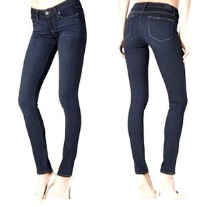 EUC PAIGE Skyline Skinny Dark Wash Blue Jeans Womens SZ:28. EUC Like New💙